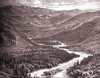 Долина Бухтармы на Алтае-река Бухтарма